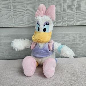 Disney Parks Daisy Duck Plush 12" Beanbag Purple Pink